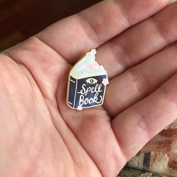 ariesmoon89 Accessories Spell Book Lapel Pin Brooch Poshmark